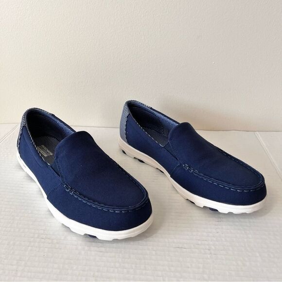 Skechers On-the-GO 2.0 Cape Cod Canvas Washable Moccasins - Picture 1 of 7
